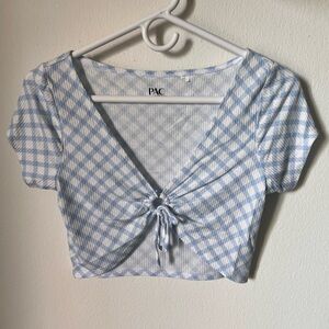 PACSUN Gingham Crop Top